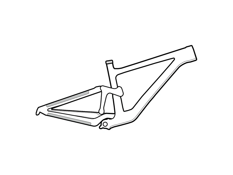 Lizard Skins Frame Protector Small Clear