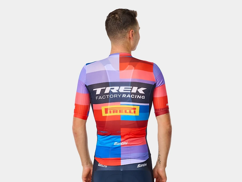 Santini Trek Factory Racing Men's Team Replica Cycling Jersey