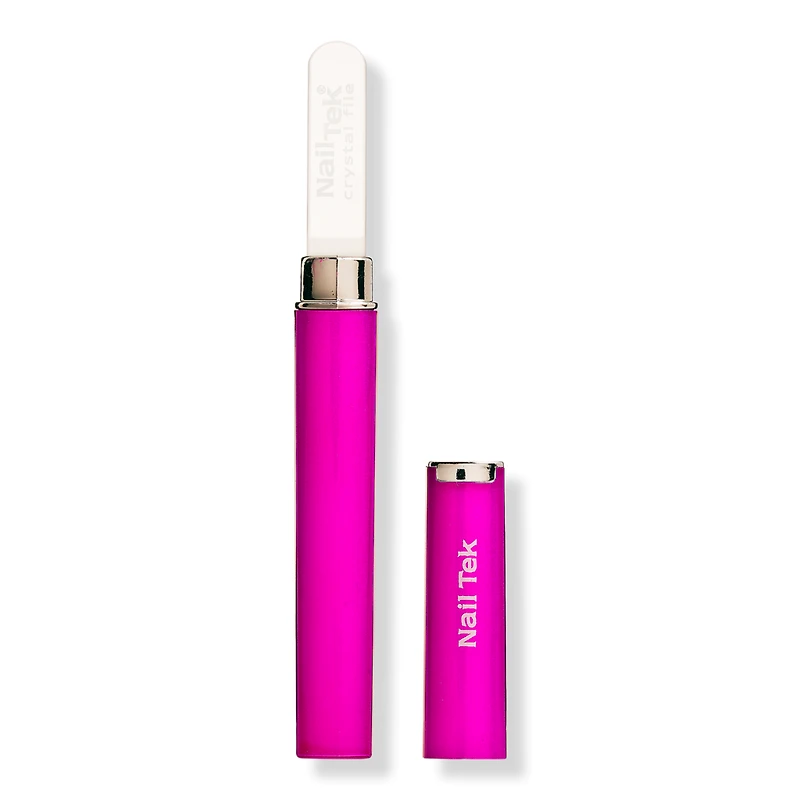 Nail Tek Crystal Nail File w/Fuchsia Case