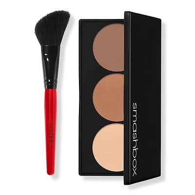 Smashbox Step-By-Step Contour Highlighter & Bronzer Face Palette Kit - Light/Medium