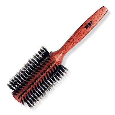 Wigo Round Wooden 100% Boar Bristle Brush 