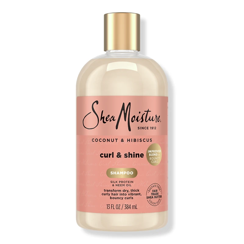SheaMoisture Coconut & Hibiscus Curl Shine Shampoo - oz