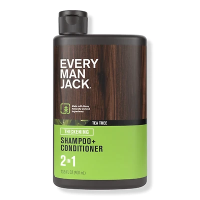 Every Man Jack Tea Tree Men's 2-in-1 Thickening Shampoo + Conditioner