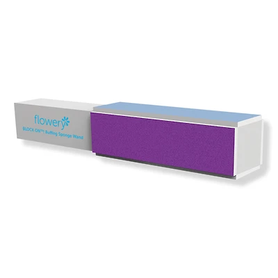 Flowery Block On Buffing Sponge Wand