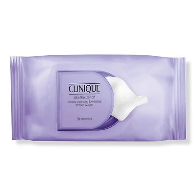 Clinique Take The Day Off Micellar Cleansing Towelettes for Face & Eyes Makeup Remover Wipes