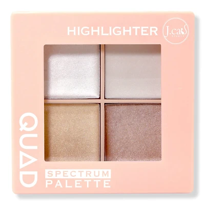 J.Cat Beauty Highlighter Quad Spectrum Palette