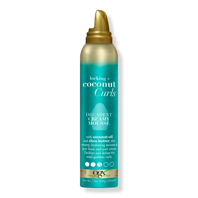 OGX Locking + Coconut Curls Decadent Creamy Mousse