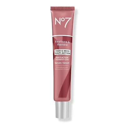No7 Restore & Renew Face & Neck Multi Action Serum - 1.6 oz