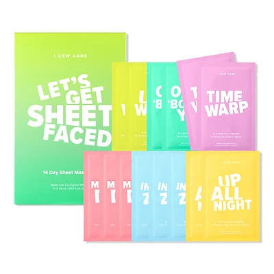 I Dew Care Let's Get Sheet Faced Sheet Mask Set