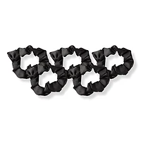 Kitsch Black Satin Sleep Hair Scrunchies