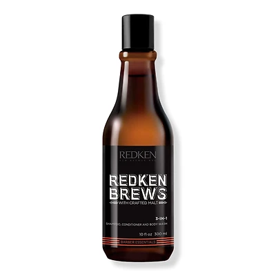 Redken Brews 3-In-1 Shampoo, Conditioner and Body Wash - 10.0 oz