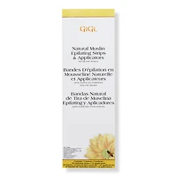 Gigi Natural Muslin Epilating Strips & Applicators