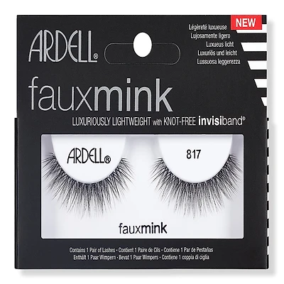 Ardell Faux Mink #817 False Eyelash, Lightweight with Invisiband