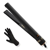 Hot Tools Pro Artist Black Gold 1" Micro Shine Flat Iron - Black
