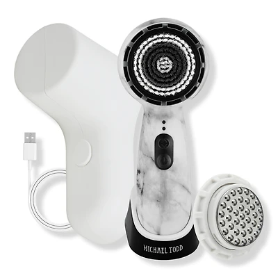 Michael Todd Beauty Soniclear Patented Antimicrobial Sonic Cleansing Brush - White Marble