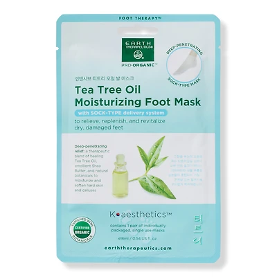 Earth Therapeutics Tea Tree Oil Moisturizing Foot Mask