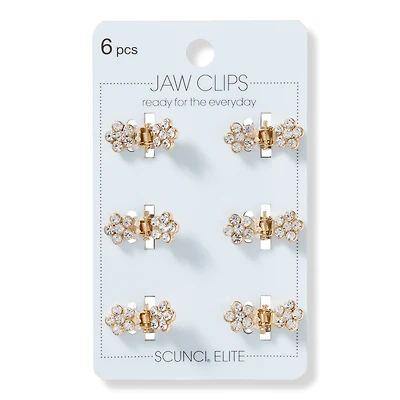 Scunci Mini Crystal Jaw Clip Set