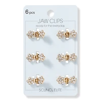 Scunci Mini Crystal Jaw Clip Set
