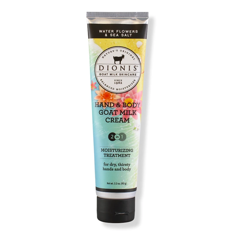 Dionis Hand & Body Goat Milk Cream - Water Flowers & Sea Salt