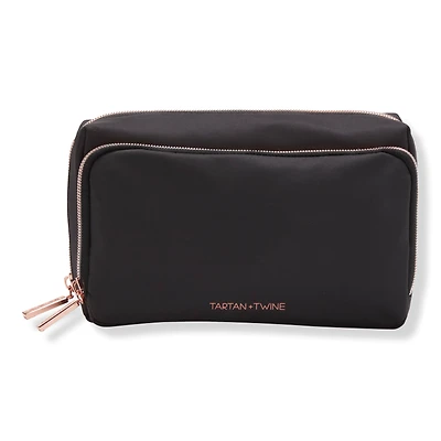 Tartan + Twine Basics Black Double Zip Organizer