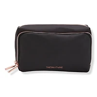 Tartan + Twine Basics Black Double Zip Organizer