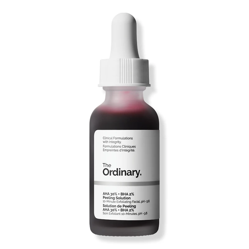 The Ordinary AHA 30% + BHA 2% High-Strength Peeling Solution for Brightening