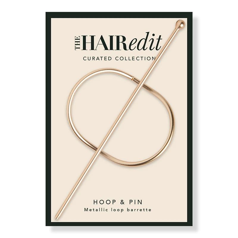 The Hair Edit Gold Hoop & Pin Barrette