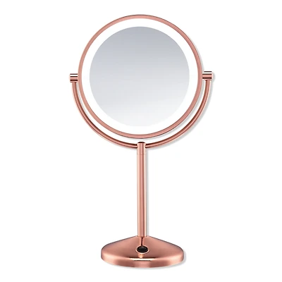 Conair Rose Gold Vanity LED Double-Sided 1X/10X Magnification Mirror - Rose Gold