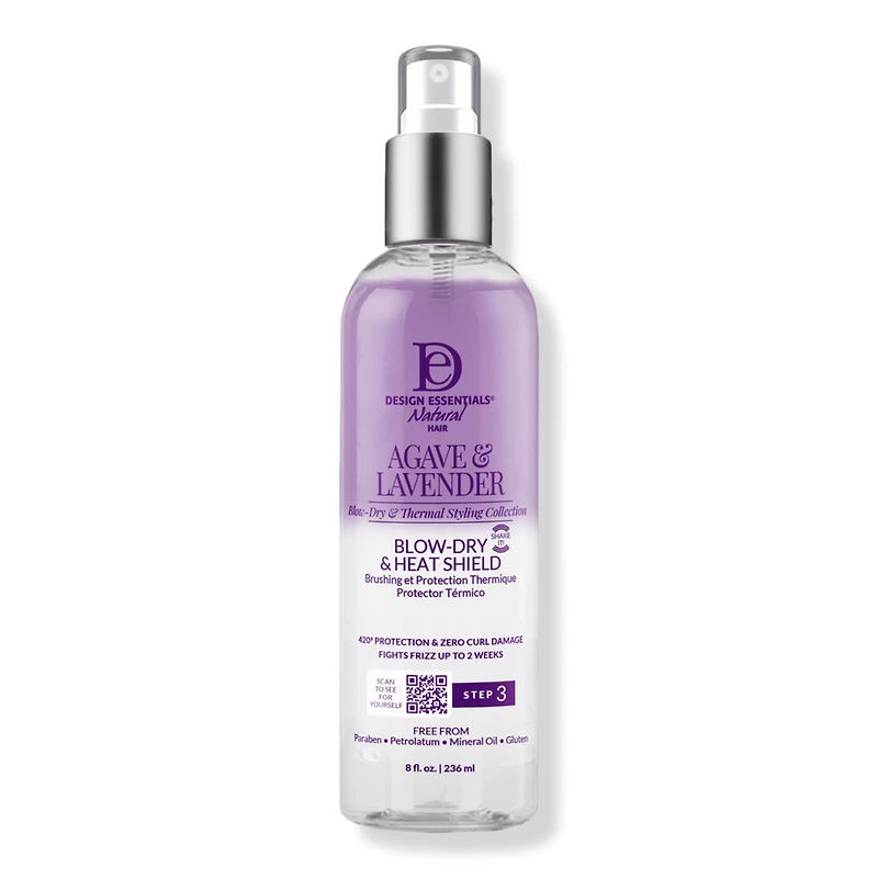 Design Essentials Agave & Lavender Blow-Dry & Style Primer - Lavender