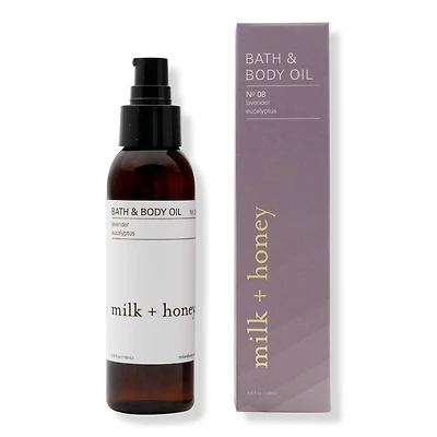 Milk + Honey Lavender, Eucalyptus Bath & Body Oil No.08