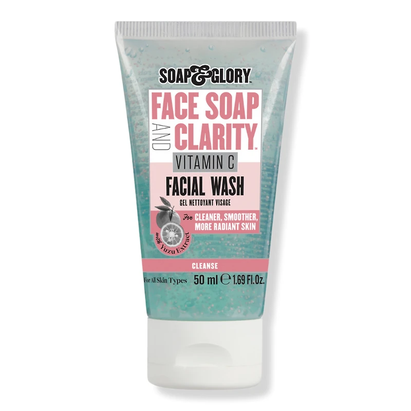 Soap & Glory Travel Size Face Soap & Clarity 3-in-1 Daily Vitamin C Facial Wash