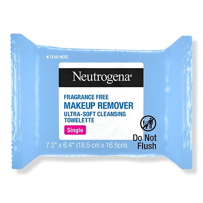 Neutrogena Makeup Remover Cleansing Towelettes, Fragrance Free Singles