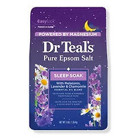 Dr Teal's Pure Epsom Salt Soak, Sleep Blend with Melatonin, Lavender & Chamomile Essential Oils