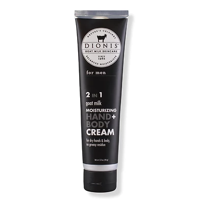Dionis Men's 2 In 1 Natural Goat Milk Moisturizing Hand + Body Cream