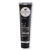 Dionis Men's 2 In 1 Natural Goat Milk Moisturizing Hand + Body Cream