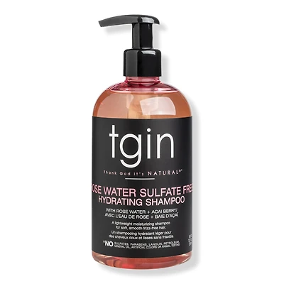 tgin Rose Water Sulfate-Free Hydrating Shampoo
