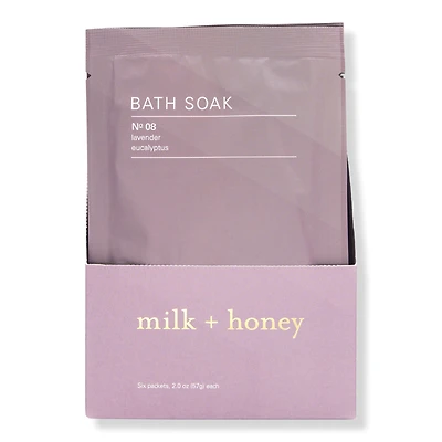 Milk + Honey Lavender, Eucalyptus Bath Soak No.08 Set