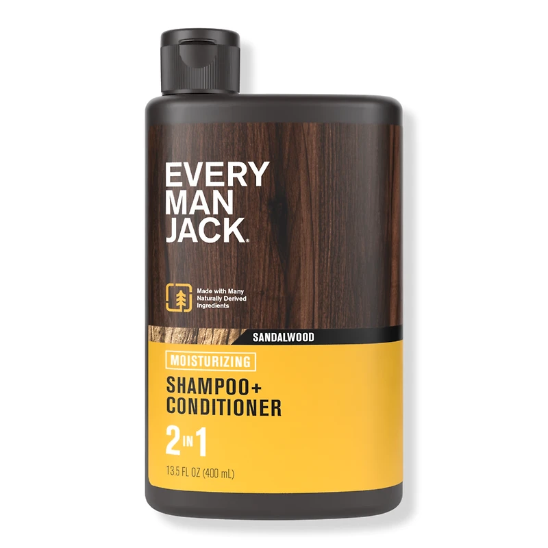 Every Man Jack Sandalwood Men's 2-in-1 Daily Shampoo + Conditioner