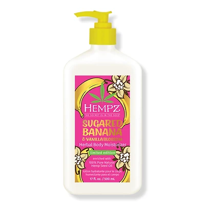Hempz Sugared Banana & Vanilla Blossom Herbal Body Moisturizer - 17.0 oz