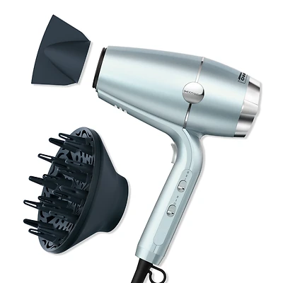 InfinitiPRO By Conair SmoothWrap Hair Dryer with Dual Ion Therapy - Light Metallic