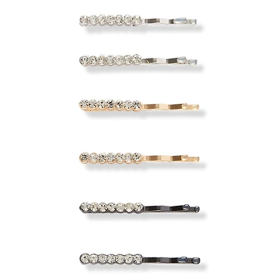 Scunci Mini Bobby Pins with Rhinestones