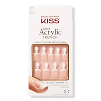 Kiss Salon Acrylic French Manicure Fashion Nails 