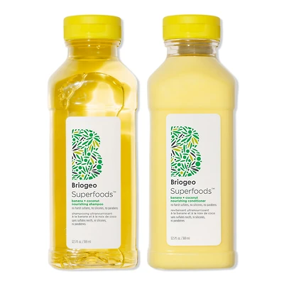 Briogeo Superfoods Banana + Coconut Nourishing Shampoo + Conditioner Duo for Dry Hair
