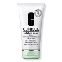Clinique All About Clean 2-in-1 Face Cleansing + Exfoliating Jelly Cleanser with Salicylic Acid - 5.0 oz