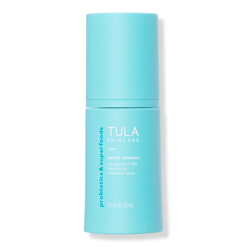 TULA Mini Secret Solution Pro-Glycolic 10% Resurfacing Treatment Toner - 0.5 oz