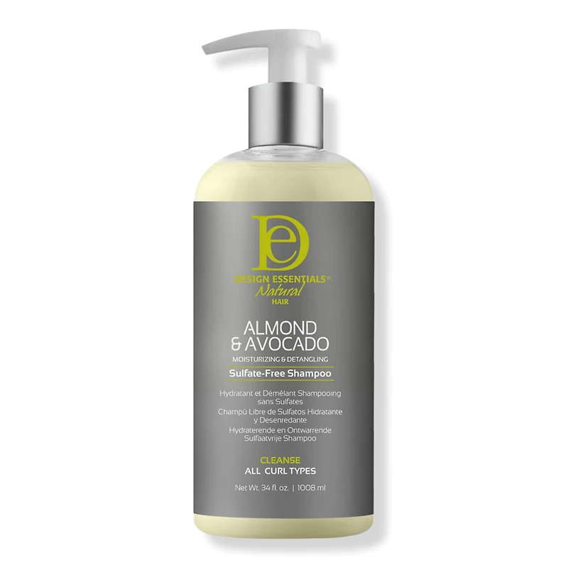 Design Essentials Almond & Avocado Moisturizing Detangling Sulfate-Free Shampoo - oz