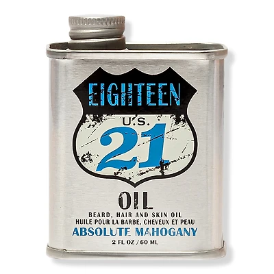 18.21 Man Made Absolute Mahogany Lightweight, Conditioning Beard, Hair & Skin Oil