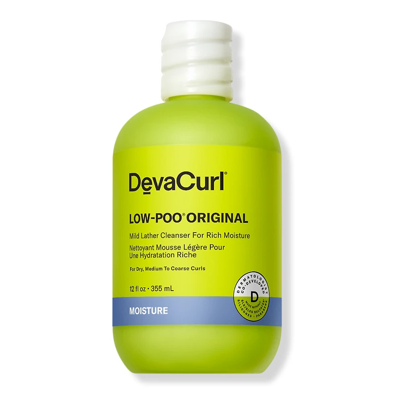 DevaCurl LOW-POO ORIGINAL Mild Lather Cleanser for Rich Moisture - oz