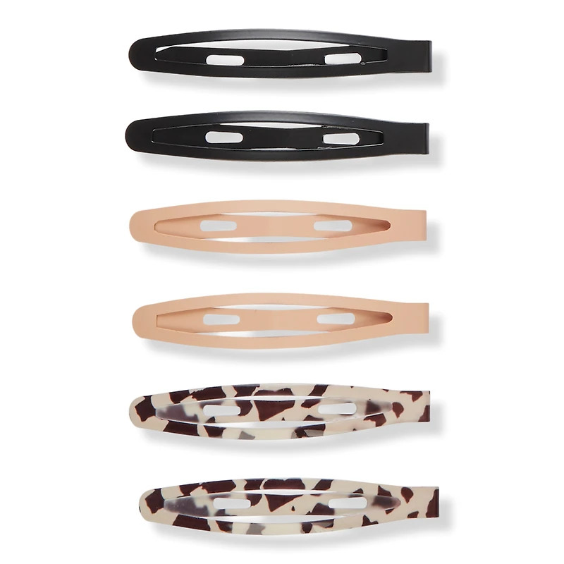 Scunci The Basik Edition Oval Snap Clips