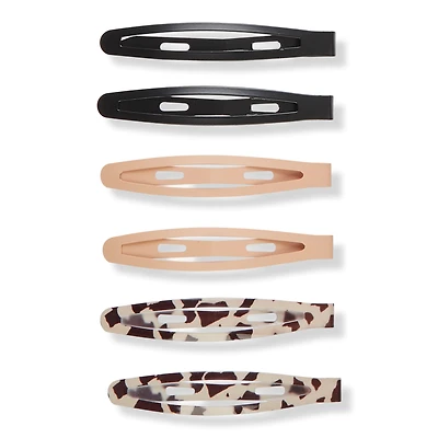 Scunci The Basik Edition Oval Snap Clips